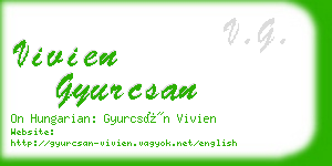 vivien gyurcsan business card